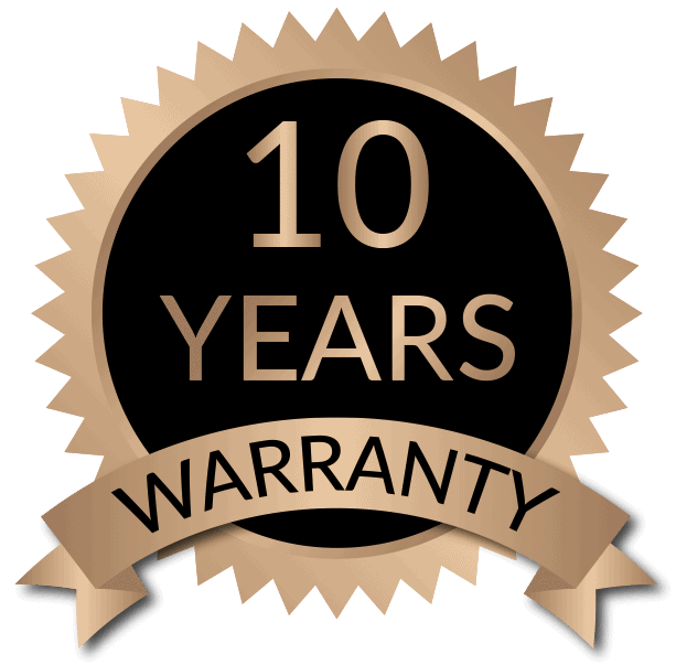 10 years warranty badge image