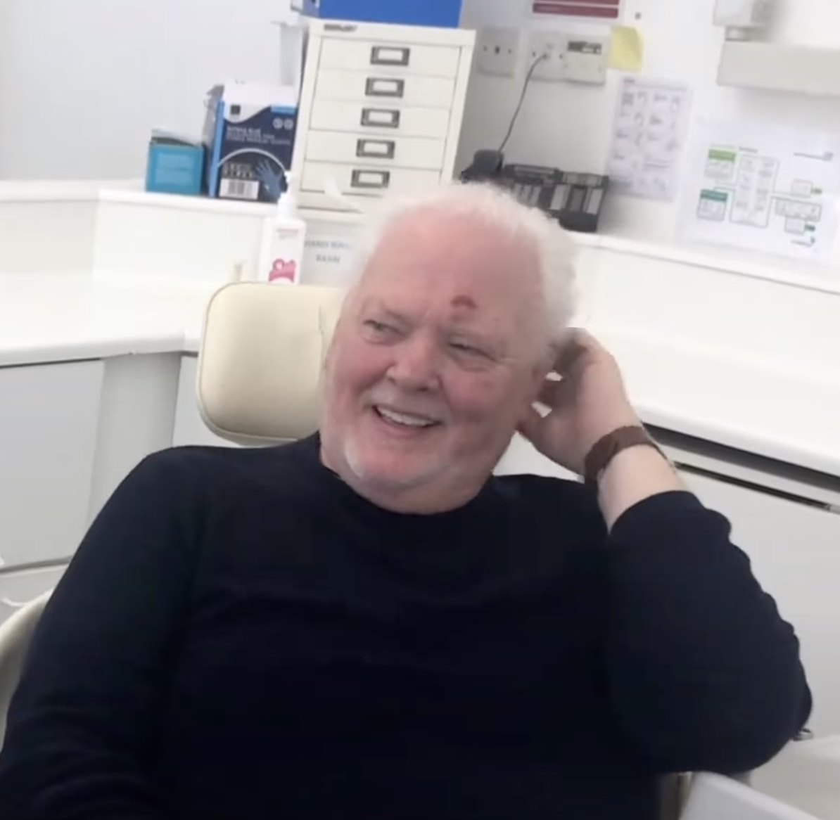 Patient receiving comprehensive dental treatment