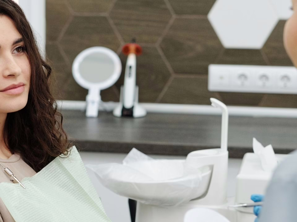 A patient in conversation with a clinician